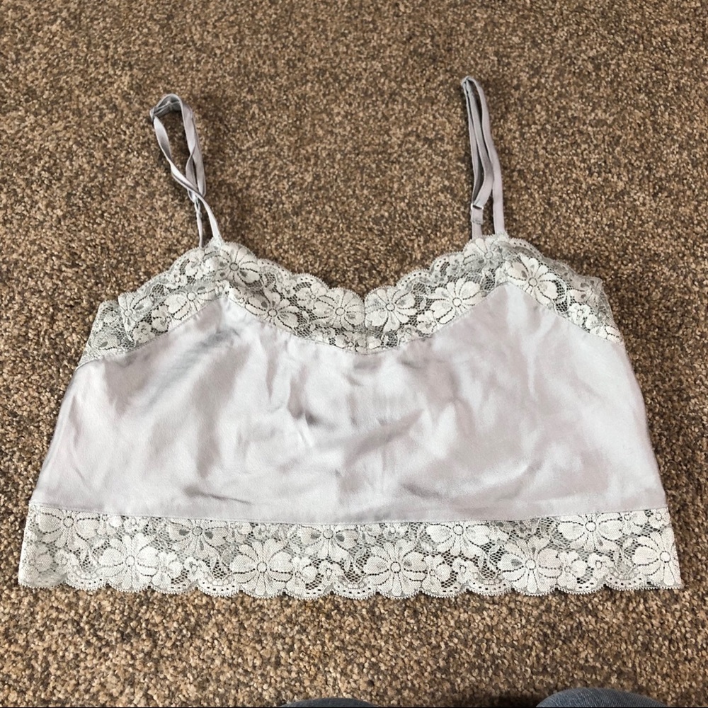 Brandy Melville Lace silk crop top!
